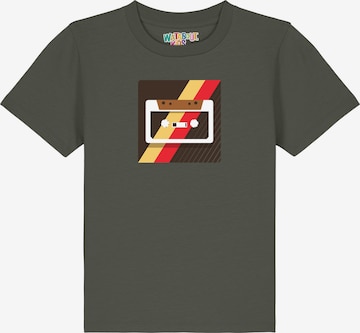 Maglietta 'Kassette' di watabout.kids in verde: frontale