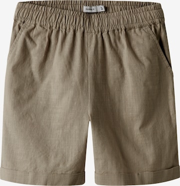 Pantalon 'Filip' NAME IT en vert : devant