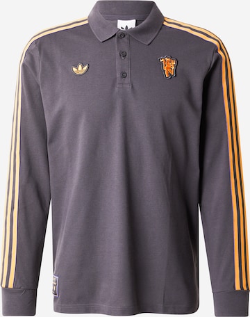 juoda ADIDAS PERFORMANCE Triko 'Manchester United Terrace Icons Long Sleeve Polo': priekis