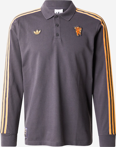 ADIDAS PERFORMANCE Camisola de futebol 'Manchester United Terrace Icons Long Sleeve Polo' em laranja escuro / preto, Vista do artigo