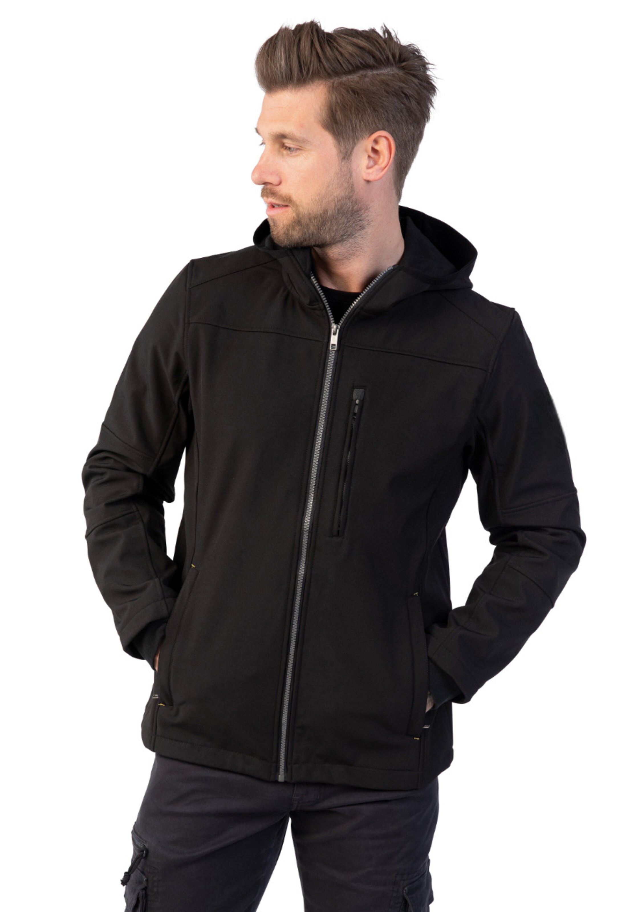 Hero Funktionsjacke 'Joey' in Schwarz: Vorderseite
