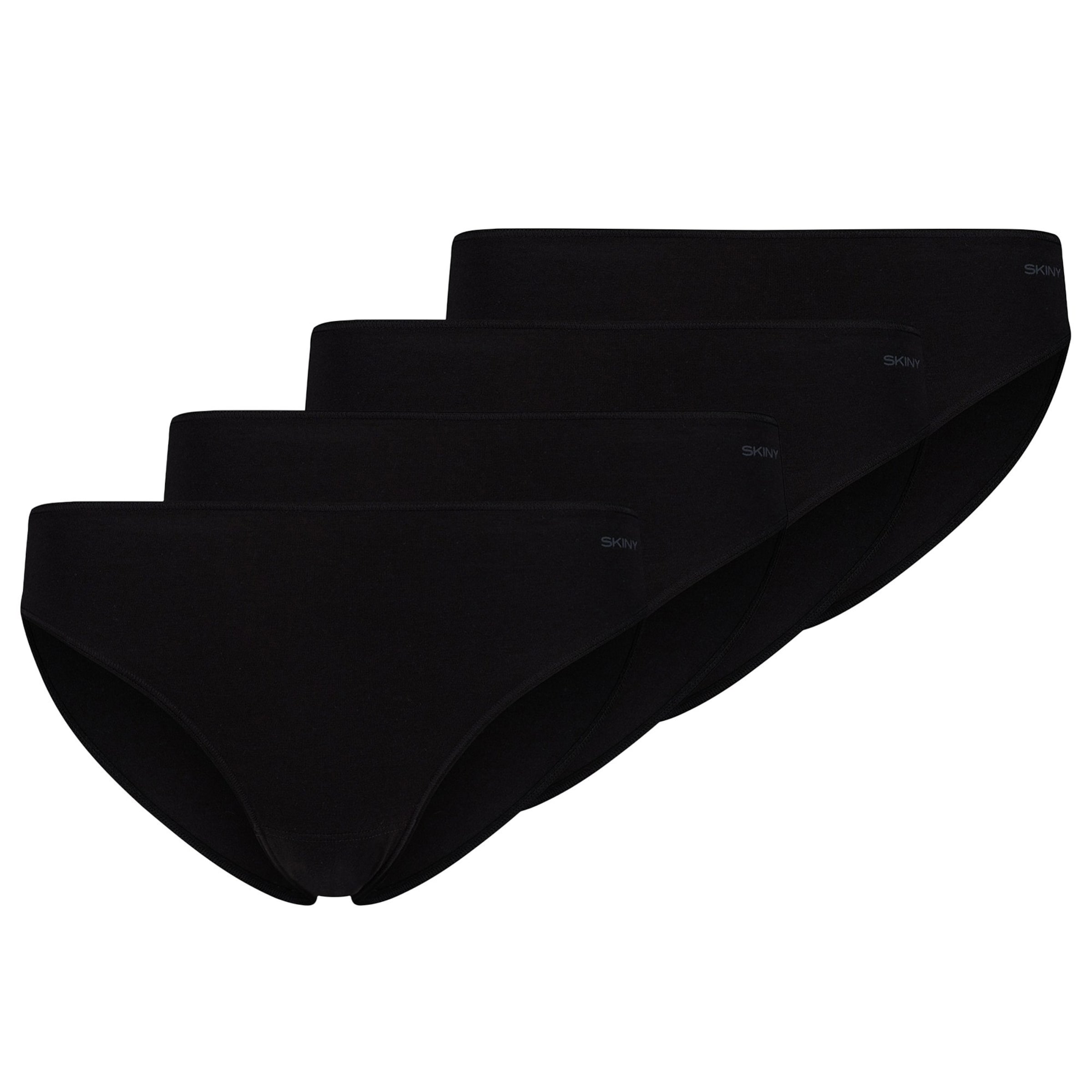 Slip di Skiny in nero: frontale