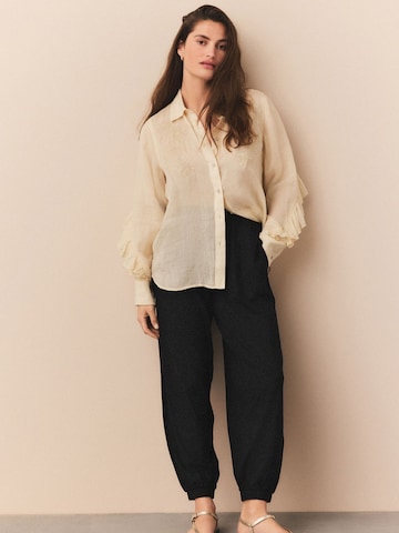 Next Tapered Broek in Zwart