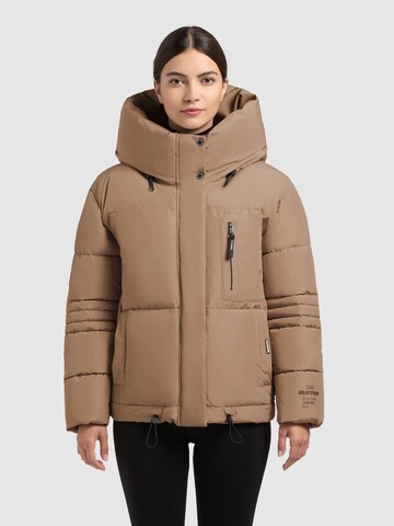 khujo Зимняя куртка в Коричневый: спереди