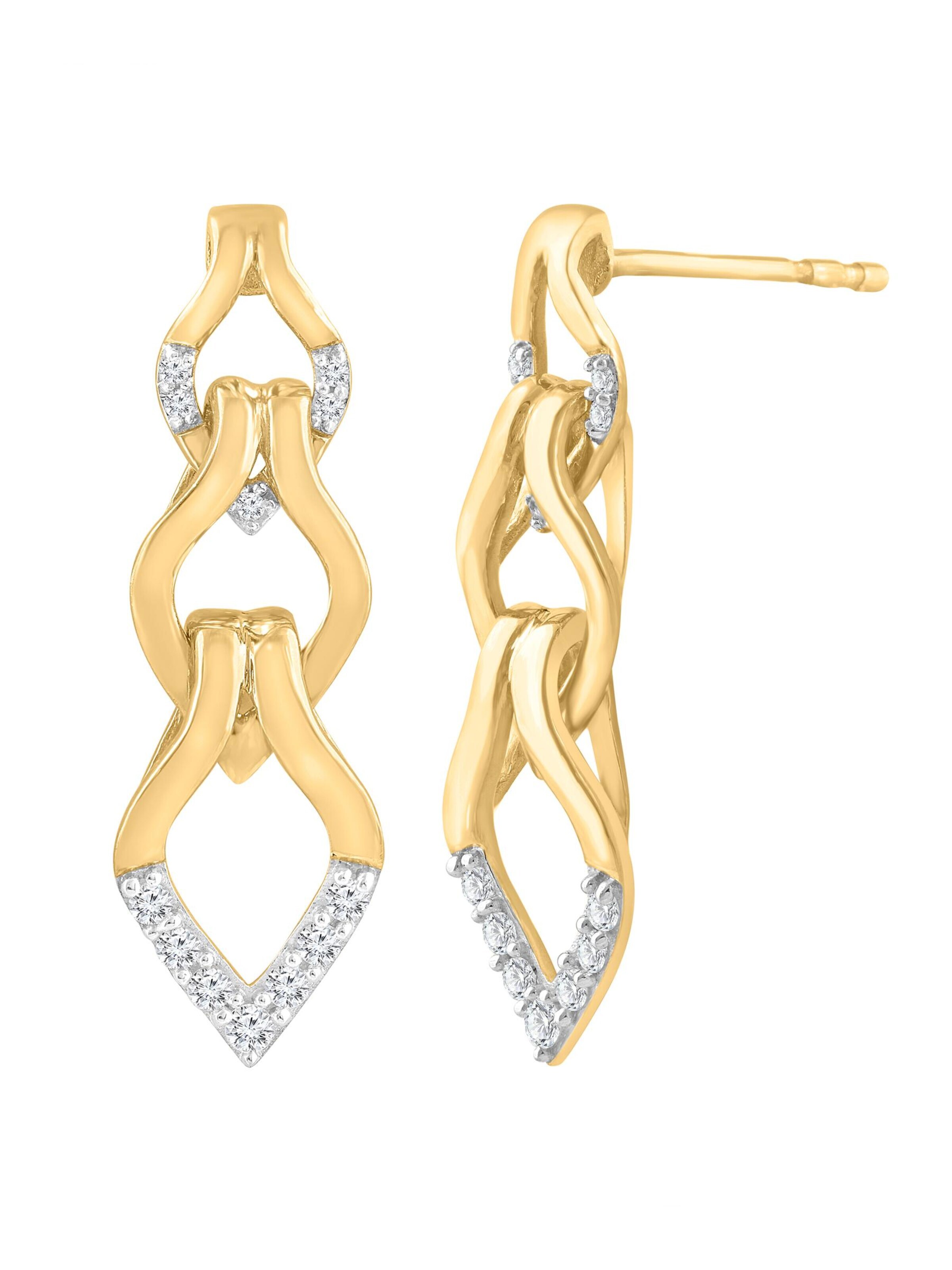 Diamant Exquis - Pendientes en oro