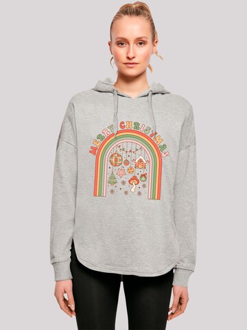 F4NT4STIC Pullover 'Merry Christmas Cozy Vibes' in Grau: Vorderseite