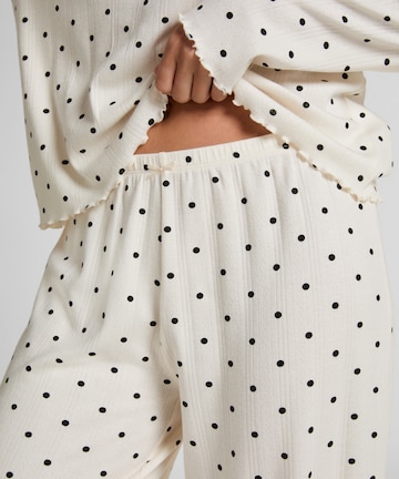 Hunkemöller Pyjamabroek in Wit
