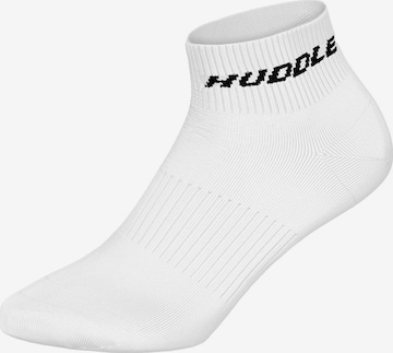Chaussettes Huddle en blanc : devant