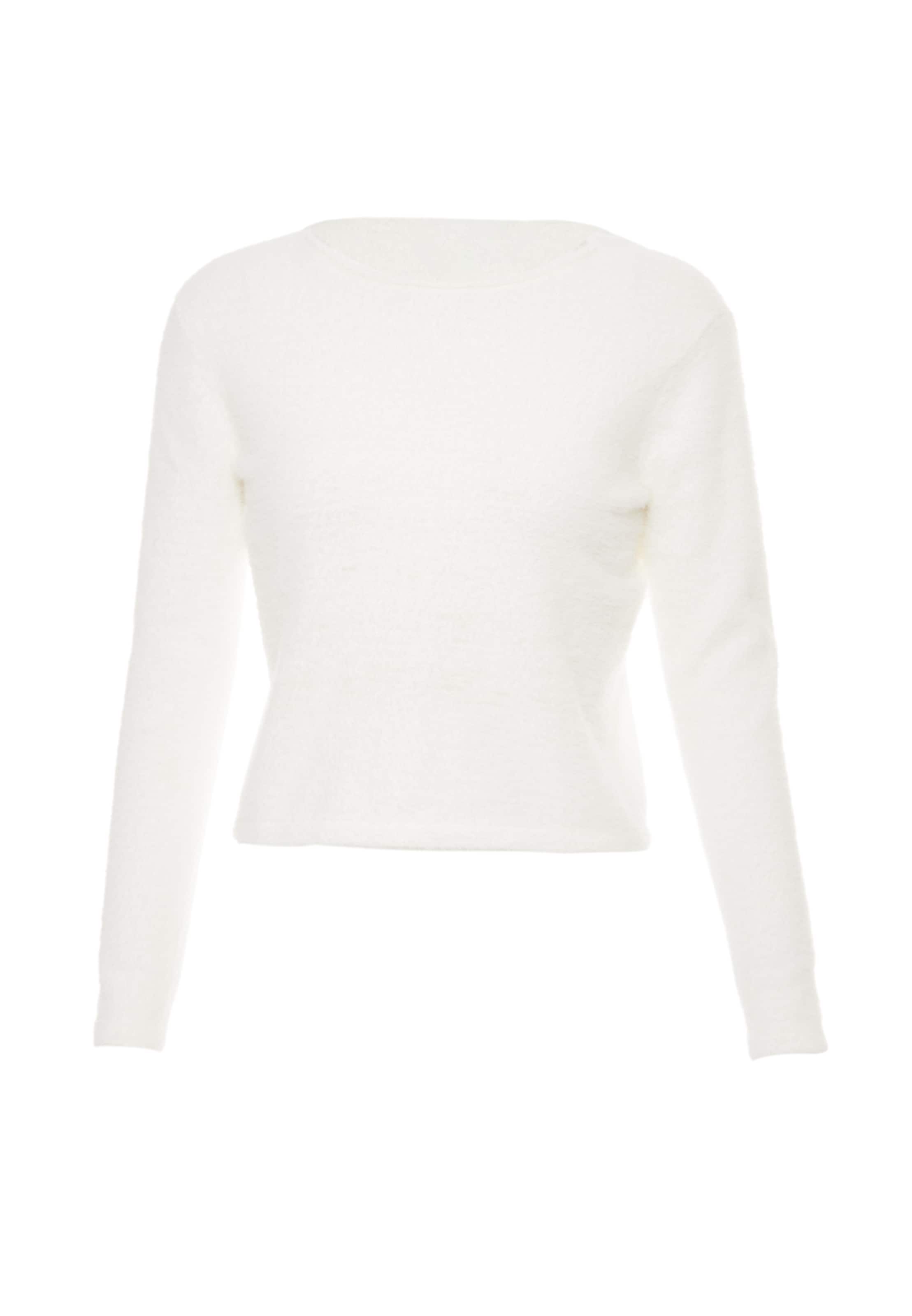 Poomi Sweater in White: front