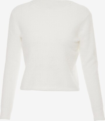 Poomi Sweater in White: front