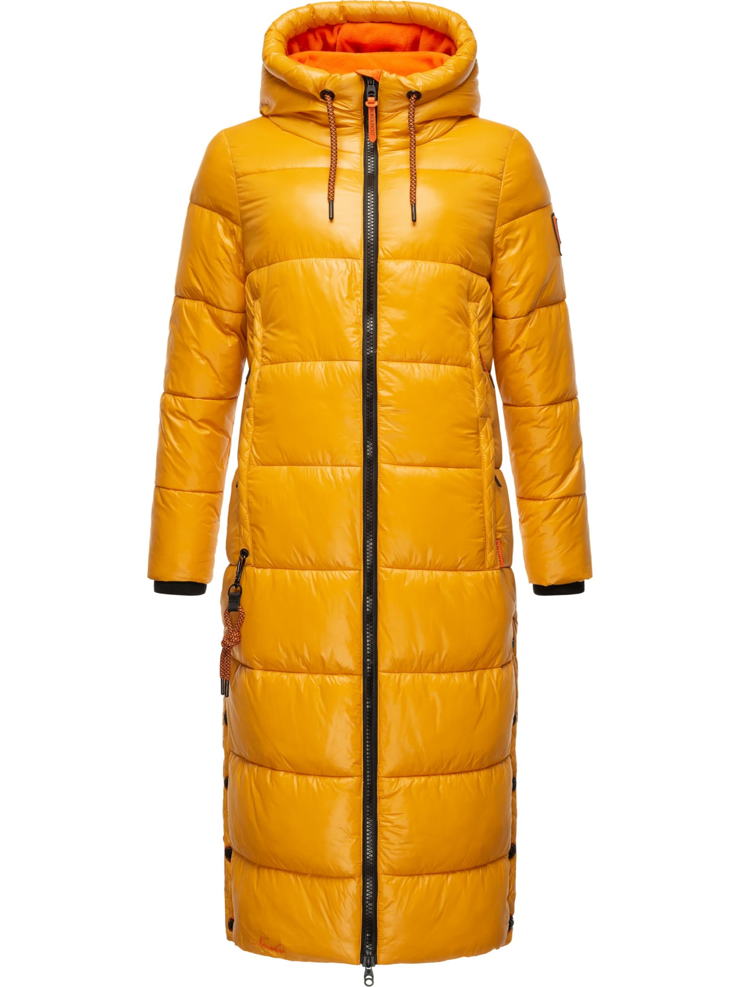 NAVAHOOZimski kaput &#x27;Schmuseengel&#x27; - žuta boja: prednji dio