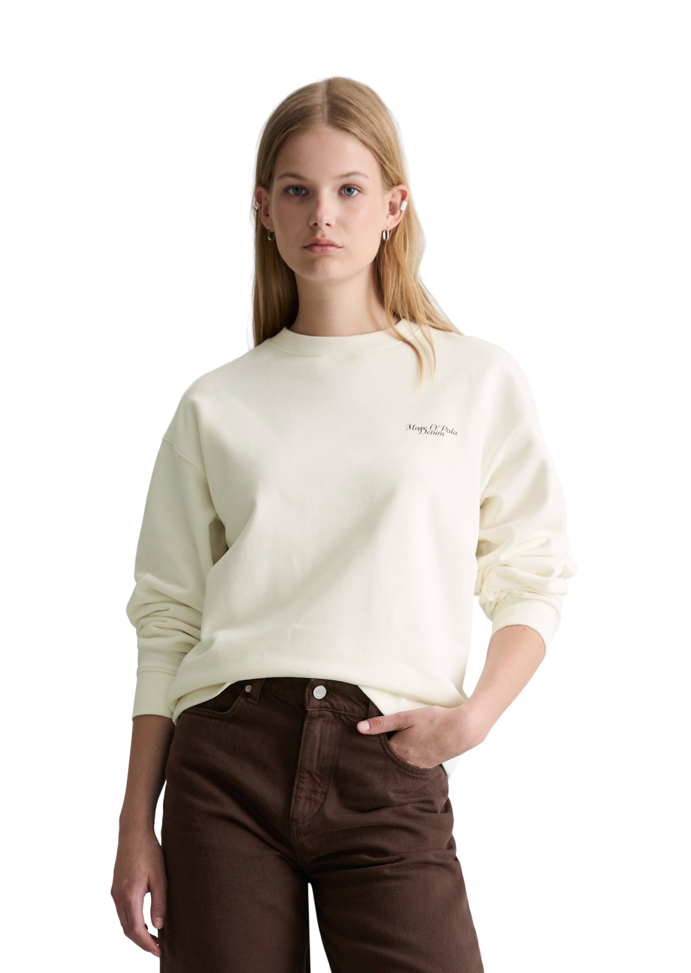 Marc O'Polo DENIM Sweatshirt in Weiß