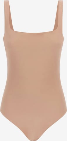 GUESS Bodysuit 'Eveline' in Beige: front