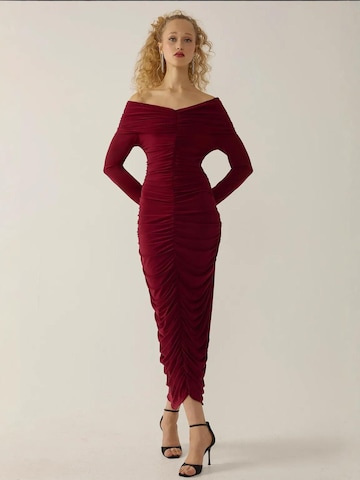 Hiccup Kleid in Rot: Vorderseite