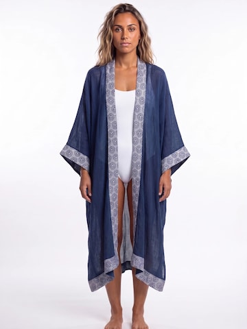 Shop Karey Kimono 'Ethereal Block Kimono'‌‌‌‌ in Blau