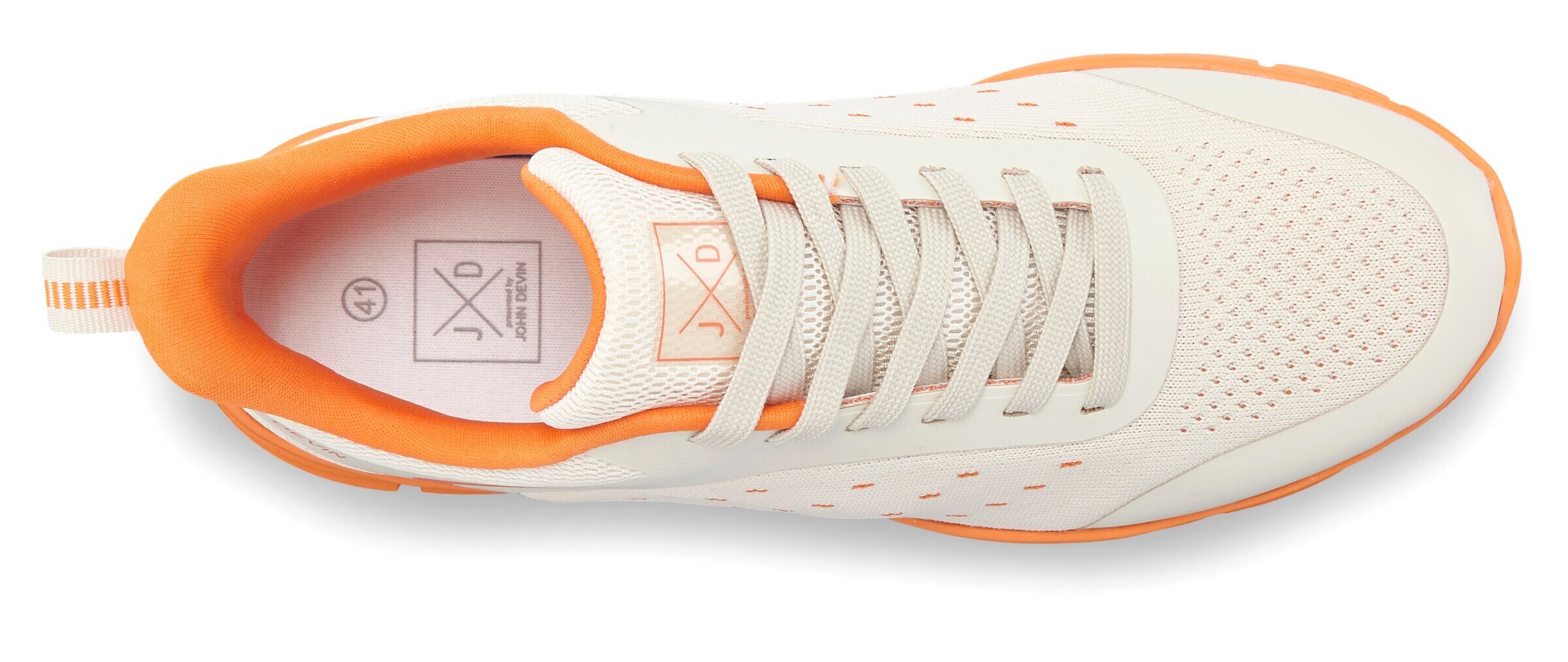 JOHN DEVIN Σνίκερ χαμηλό σε λευκό