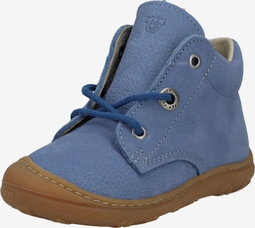 Pepino First-Step Shoes in Blue: front