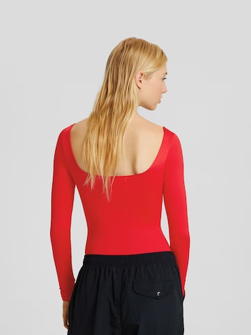 Shirtbody Bershka en rouge