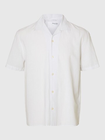 SELECTED HOMME Comfort fit Button Up Shirt in White