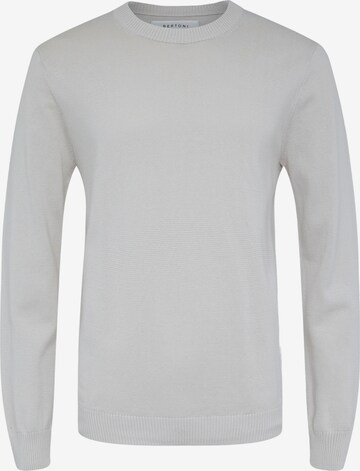 Bertoni Sweater 'Jonas Slim Round Neck Knit' in Beige: front