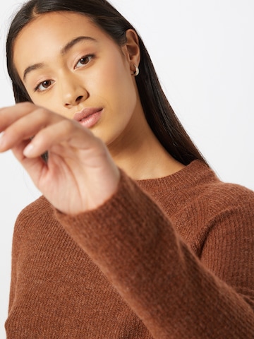 PIECES Sweater 'Ellen' in Brown