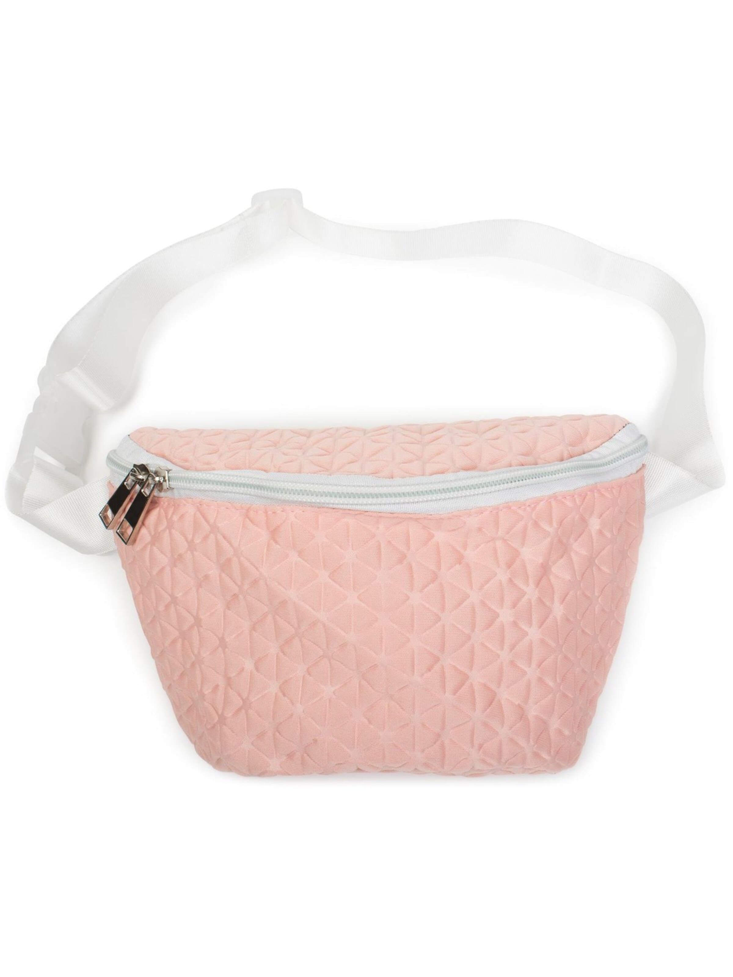 styleBREAKER Gürteltasche 'Bauchtasche geometrische Prägung, Gürteltasche'‌‌‌‌ in Pink: Vorderseite