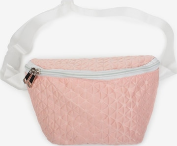 styleBREAKER Gürteltasche 'Bauchtasche geometrische Prägung, Gürteltasche' in Pink: Vorderseite