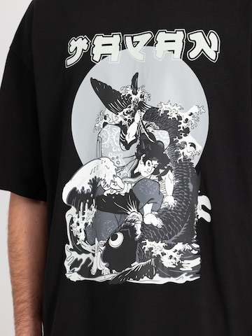 ALPHA INDUSTRIES Shirt 'Japan Warrior' in Zwart