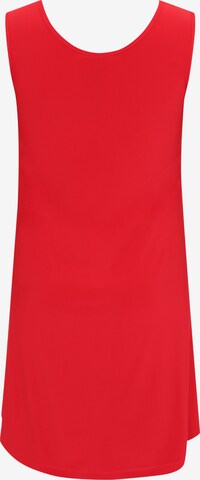 Yoek Jurk ' Sleeveless ' in Rood