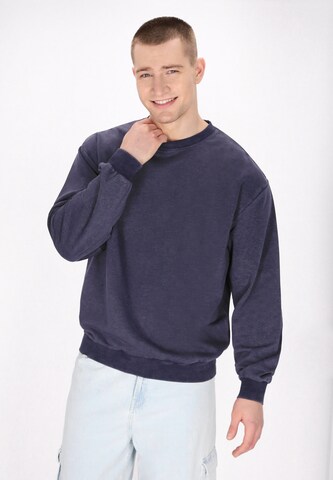MO Sweatshirt 'Back To School' in Blue: front