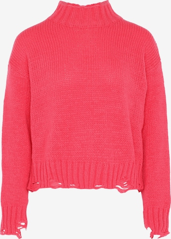 raudona MYMO Megztinis: priekis