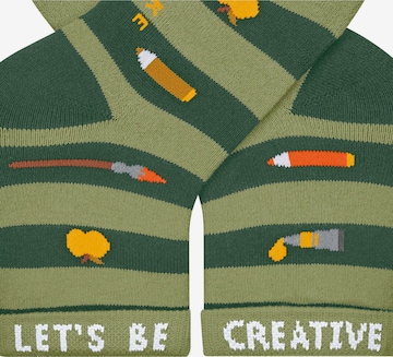 FALKE Socks 'School Supplies' in Green: front