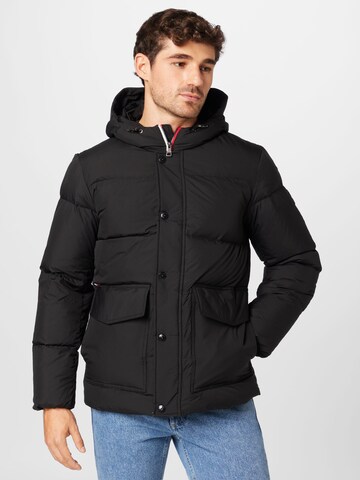 TOMMY HILFIGER Winterjas in Zwart: voorkant