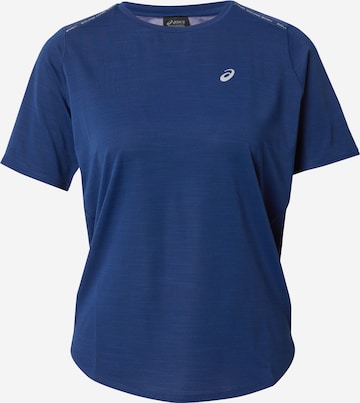 T-shirt fonctionnel 'ROAD' ASICS en bleu : devant