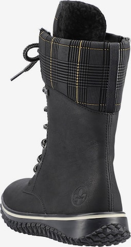 Rieker Lace-Up Boots in Black