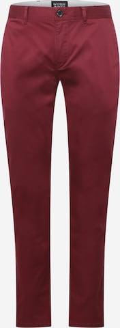 SCOTCH & SODA Chino trousers in Red: front