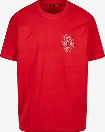 T-Shirt 'Not Like Us' MT Upscale en rouge : devant