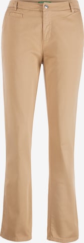 UNITED COLORS OF BENETTON Boot cut Chino Pants in Beige: front