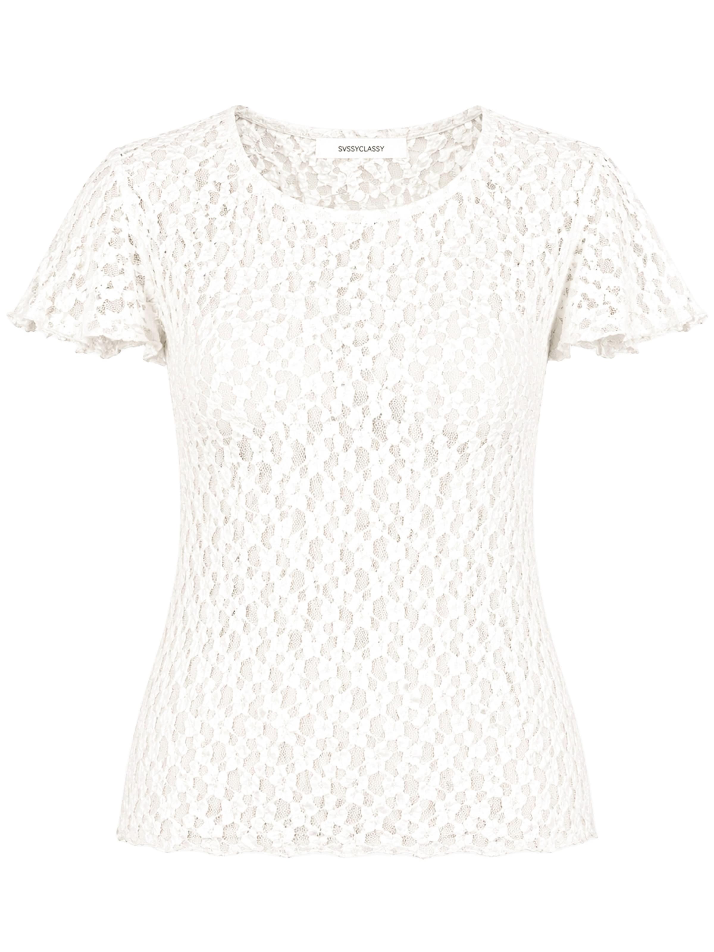 SASSYCLASSY Shirt‌ in Weiß: Vorderseite