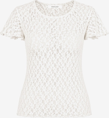 SASSYCLASSY Shirt in Weiß: Vorderseite