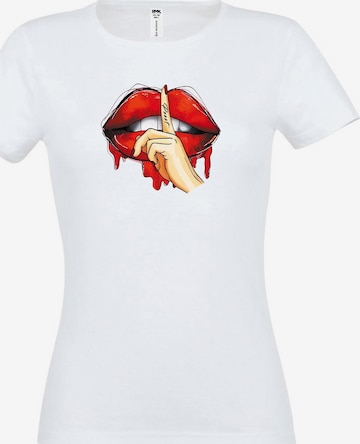 RMK Shirt 'Be quit' in White: front