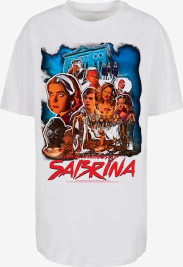 F4NT4STIC T-shirt oversize 'Sabrina Adventures Of Sabrina Boys Sabrina Homage' en bleu / marron / rouge / blanc cassé, Vue avec produit
