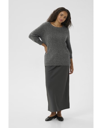 KAFFE CURVE Pullover i grå