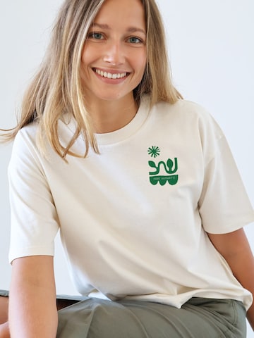 Kultgut Shirt 'More Humanity' in White