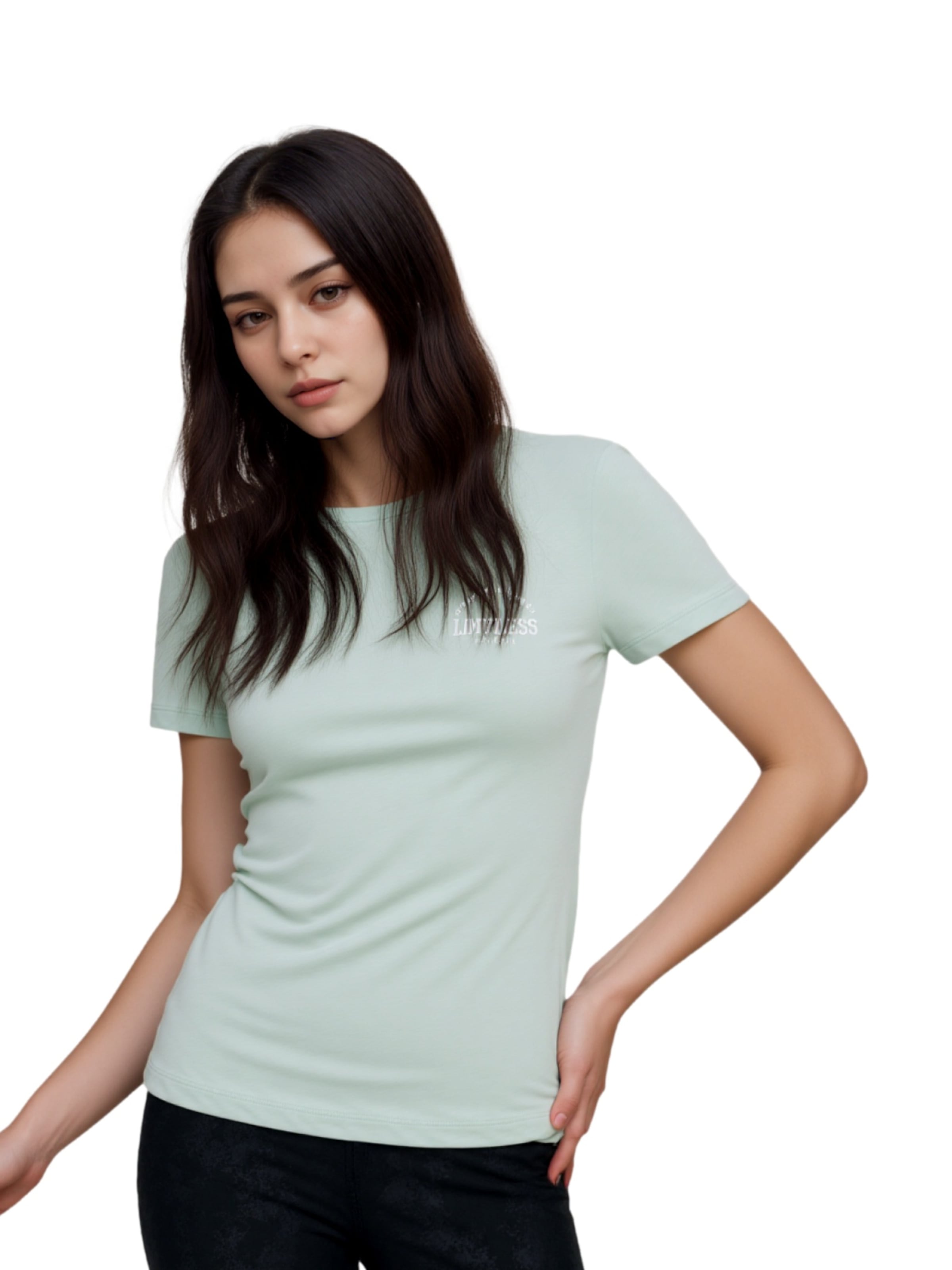 Maglietta 'Cava Life' di ONLY PLAY in verde: frontale