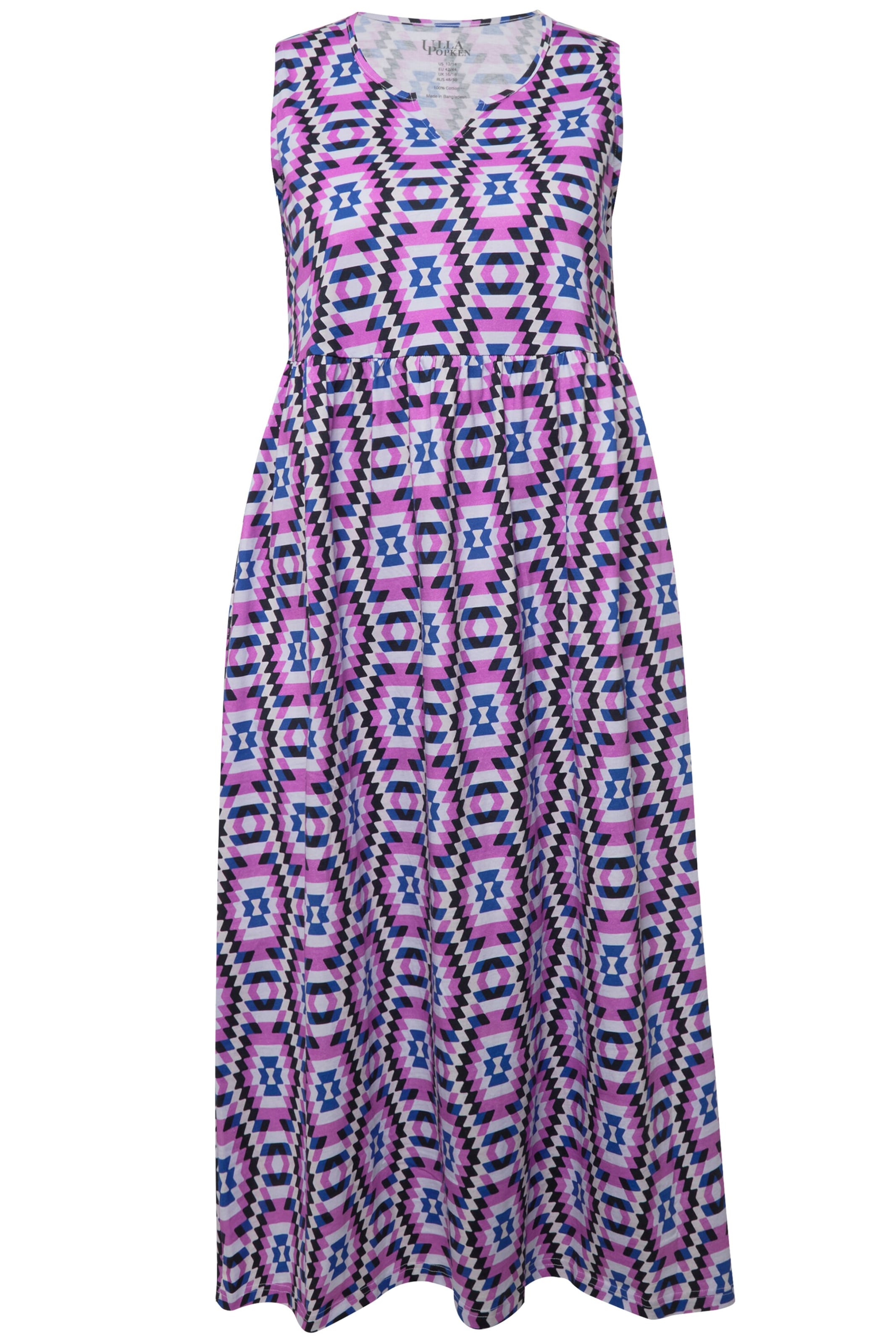 Ulla Popken Jurk in Roze: voorkant