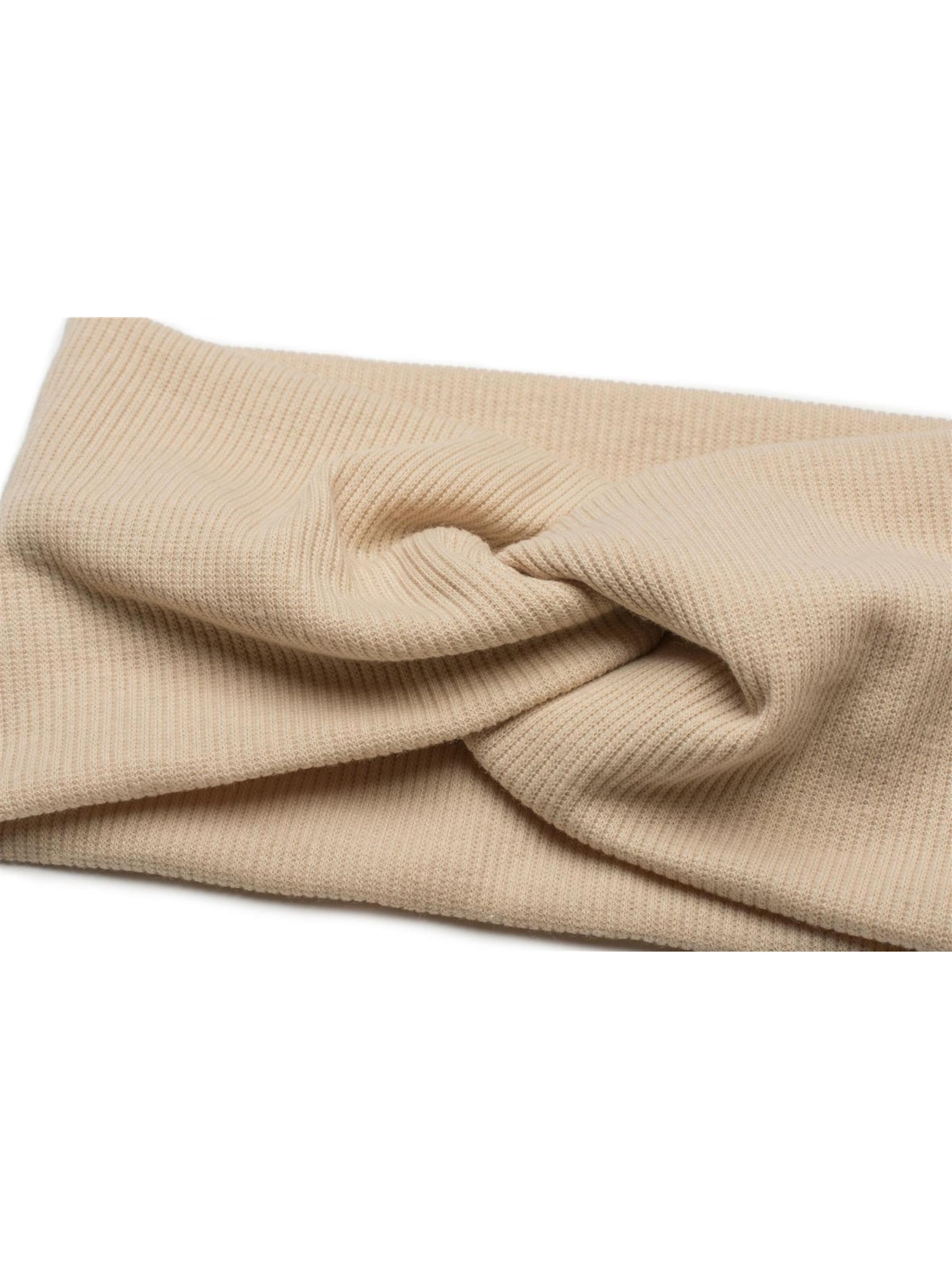 styleBREAKER Haarschmuck 'Feinripp Haarband gedreht'‌‌‌‌‌‌‌‌‌‌ in Beige