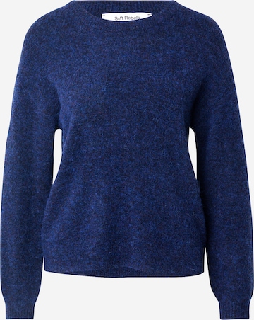 Pull-over 'Allison' Soft Rebels en bleu : devant