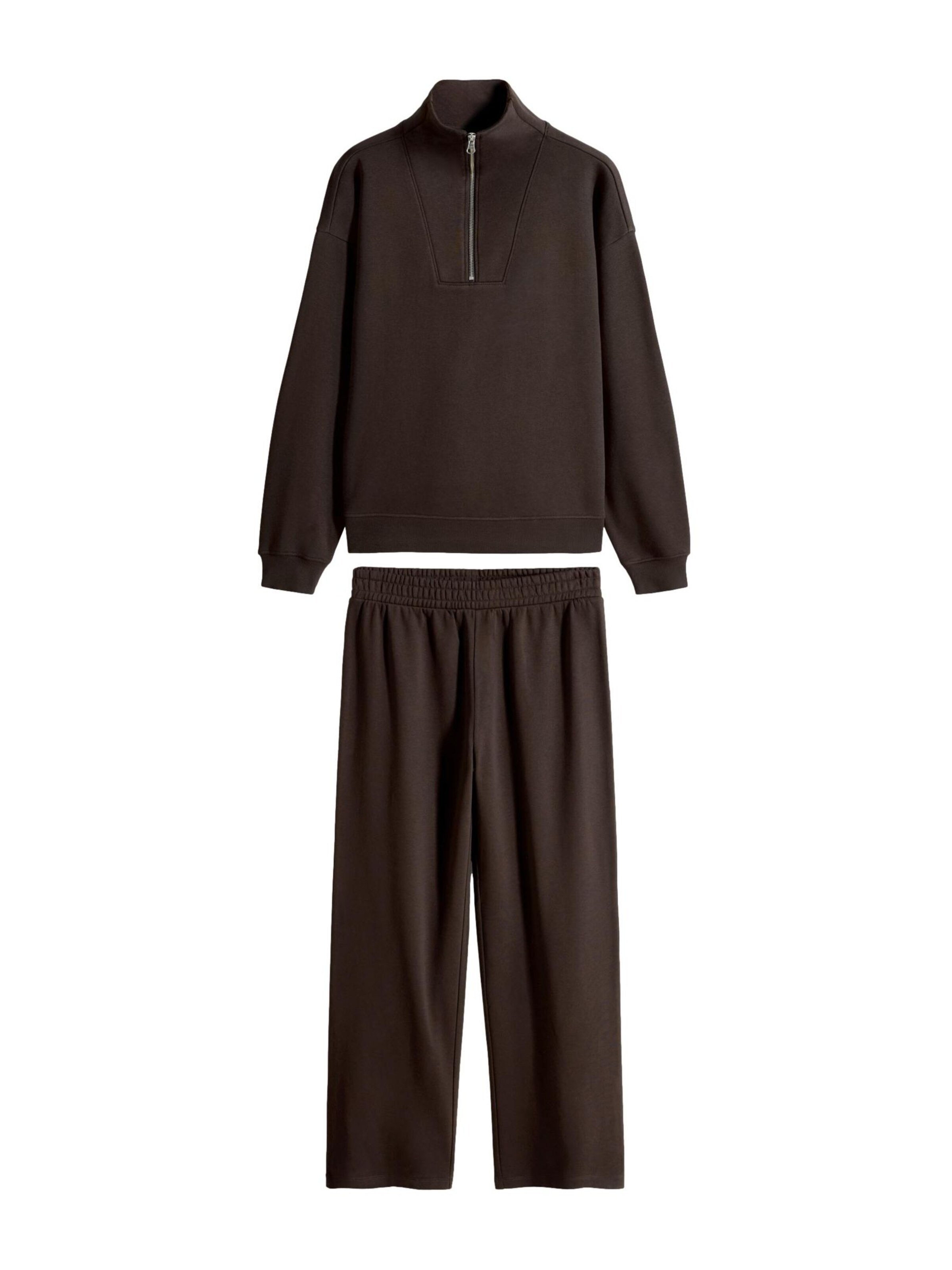 The Set Strój do biegania w kolorze brązowy: przód