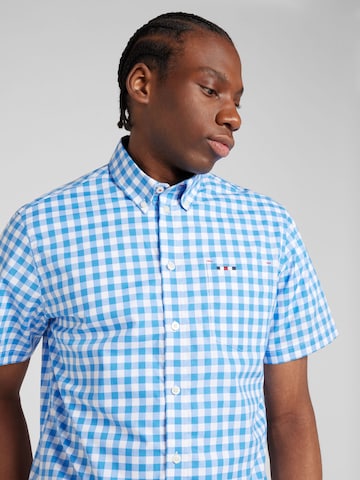 FQ1924 Regular fit Button Up Shirt 'Steven' in Blue